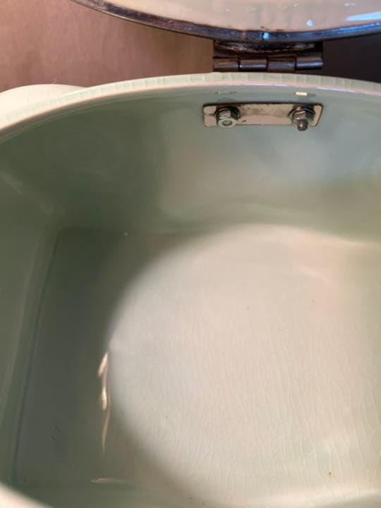 アンティーク　蓋物小物入れ