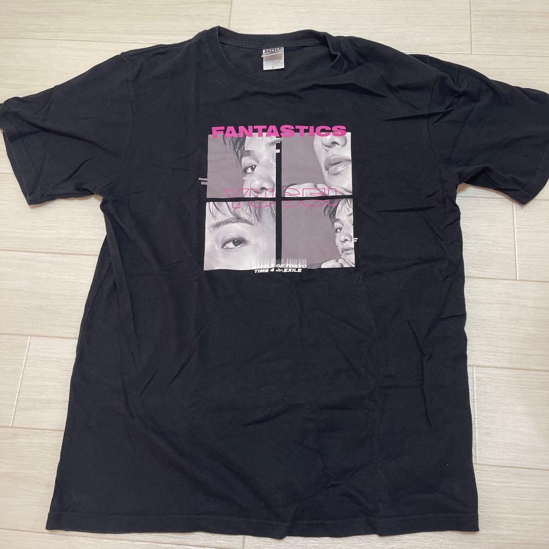八木勇征 FANTASTICS ブラックTシャツ Lサイズ - メルカリ