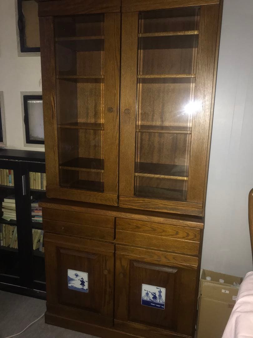 飾り棚　食器棚　ダイニングボード　グラバー　天然木無垢材　みかみ家具工芸