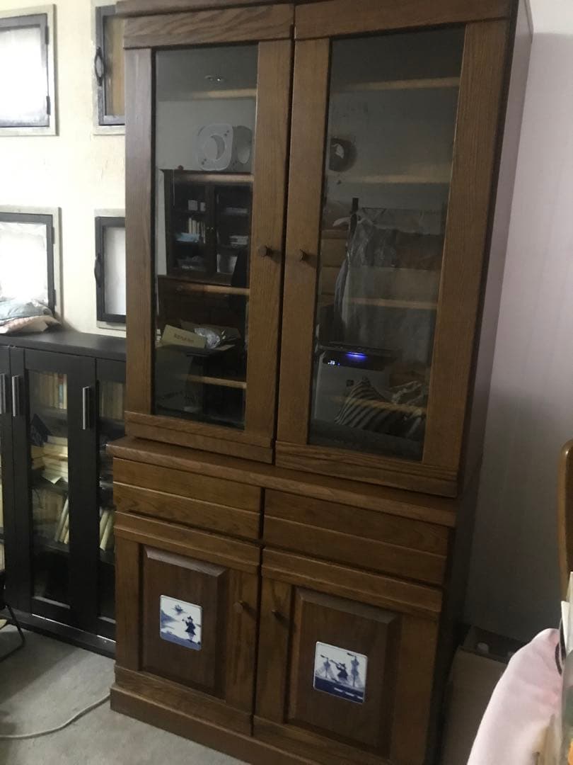 飾り棚　食器棚　ダイニングボード　グラバー　天然木無垢材　みかみ家具工芸