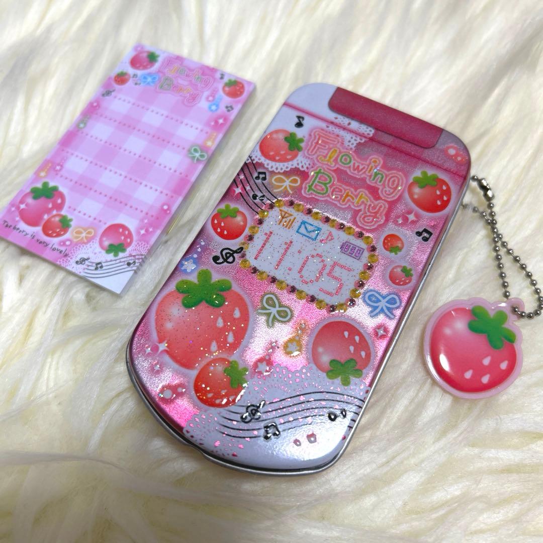 激レア】ケイタイ型 メモ イチゴ 廃盤
