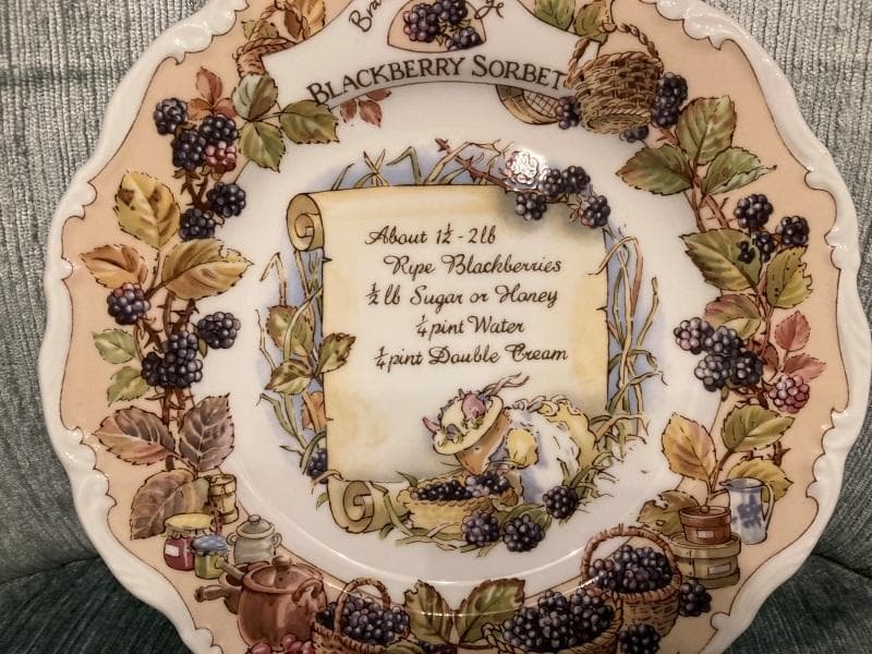 ブランブリー ヘッジ ブラックベリータルト お皿 レシピ プレート ブランベリー