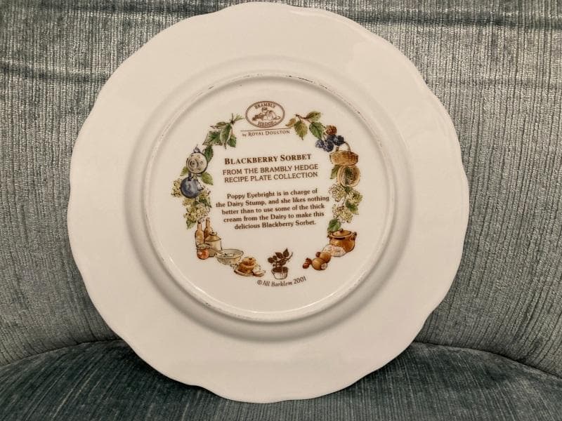 ブランブリー ヘッジ ブラックベリータルト お皿 レシピ プレート ブランベリー