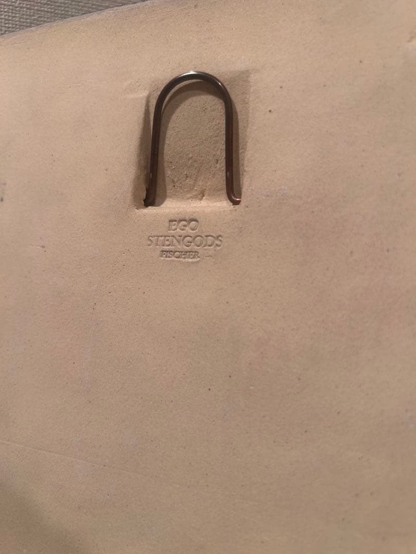 \"美品・ヴィンテージ\" 陶板 「ウィリーフィッシャー」ブルーの魚20cm EGO