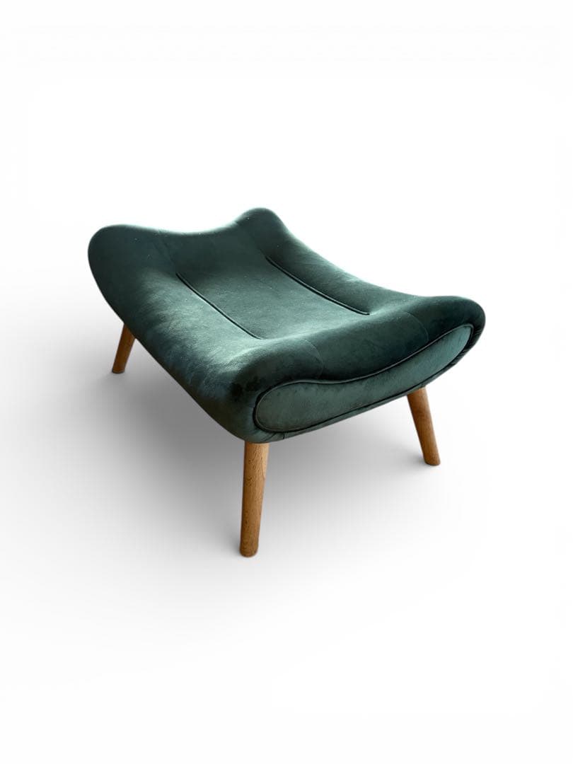 CAGUUU オットマン ベルベット グリーン