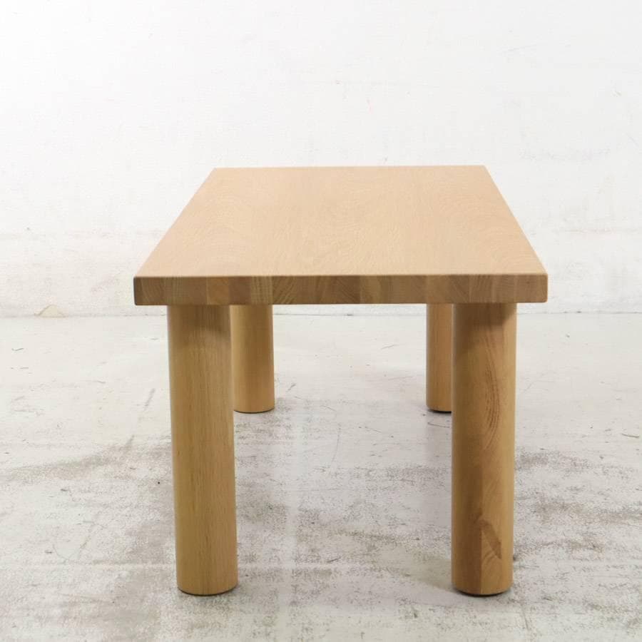 値下無印良品 ローテーブル 木製テーブル天板と木製テーブル脚でできたテーブル