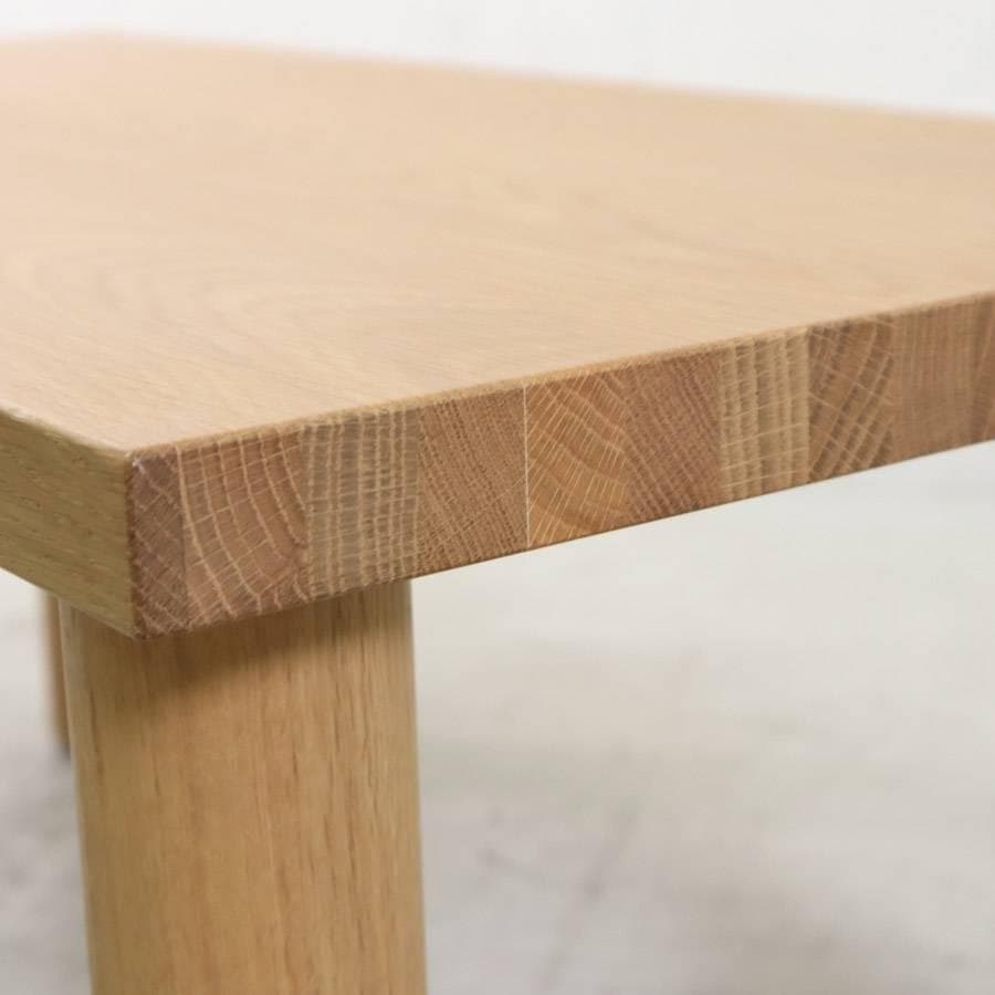 値下無印良品 ローテーブル 木製テーブル天板と木製テーブル脚でできたテーブル