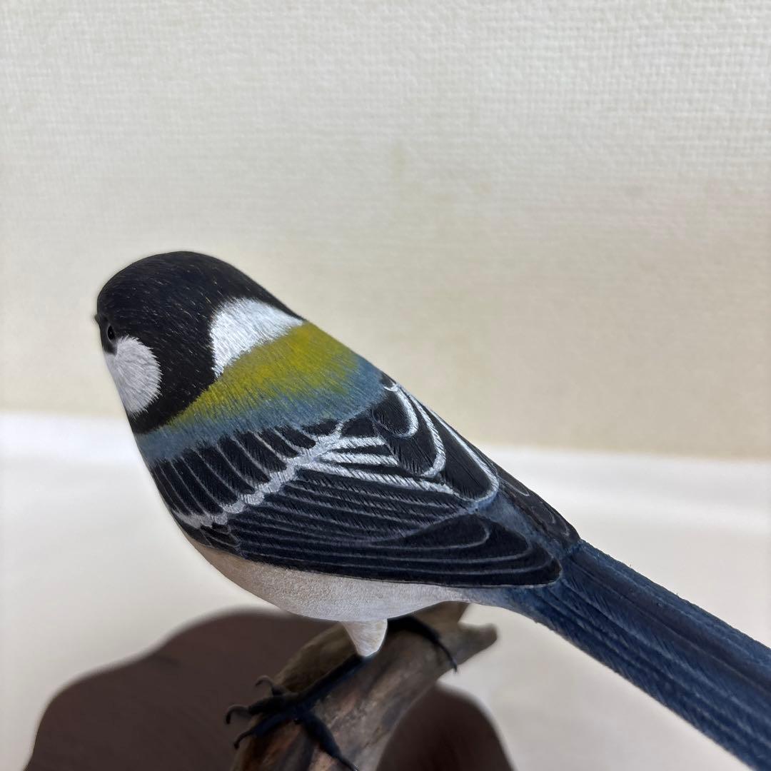 バードカービング　シジュウカラ