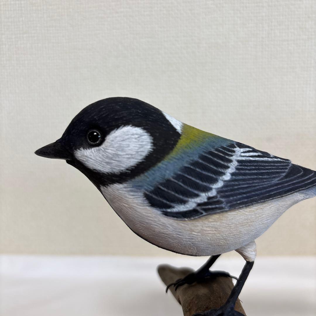 バードカービング　シジュウカラ