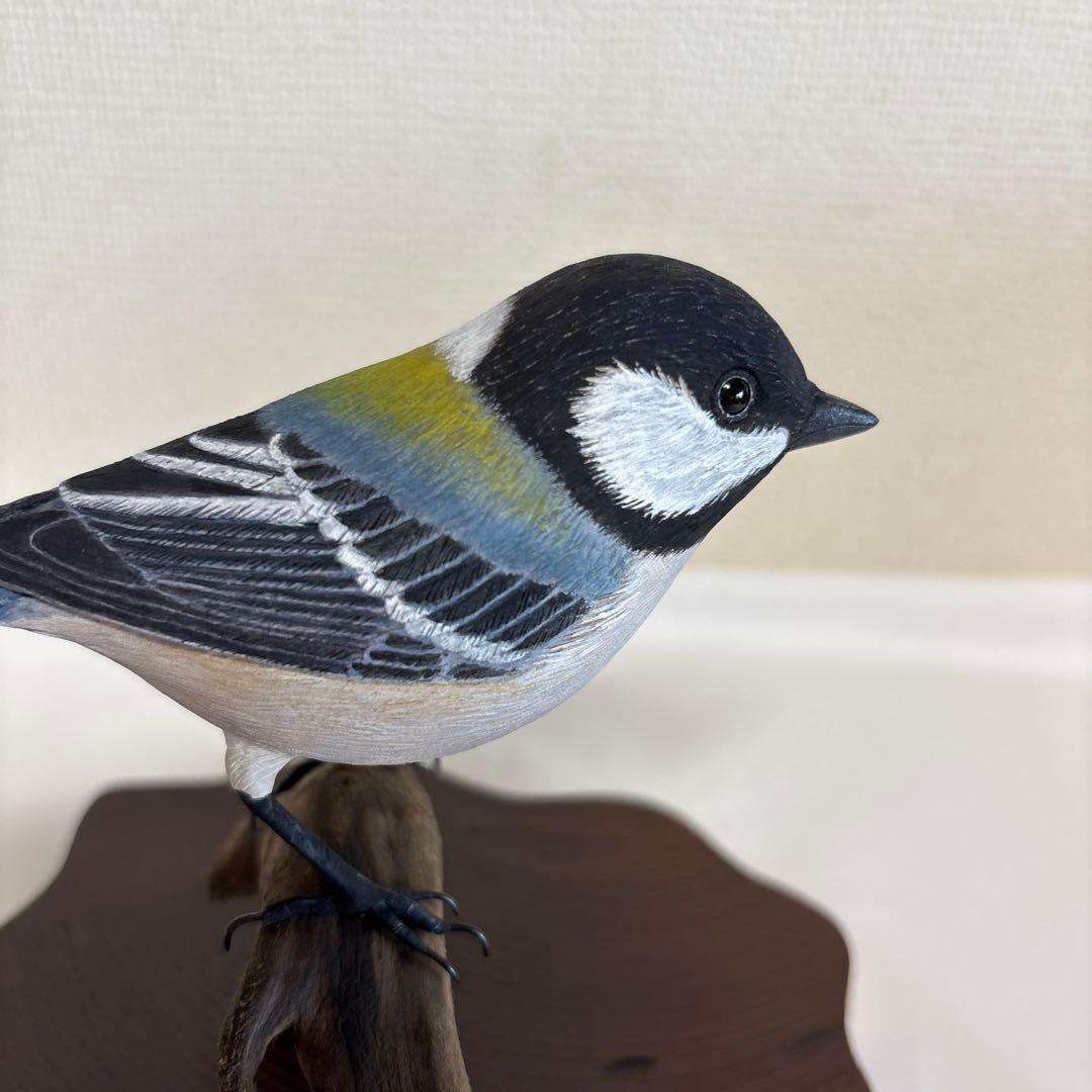 バードカービング　シジュウカラ