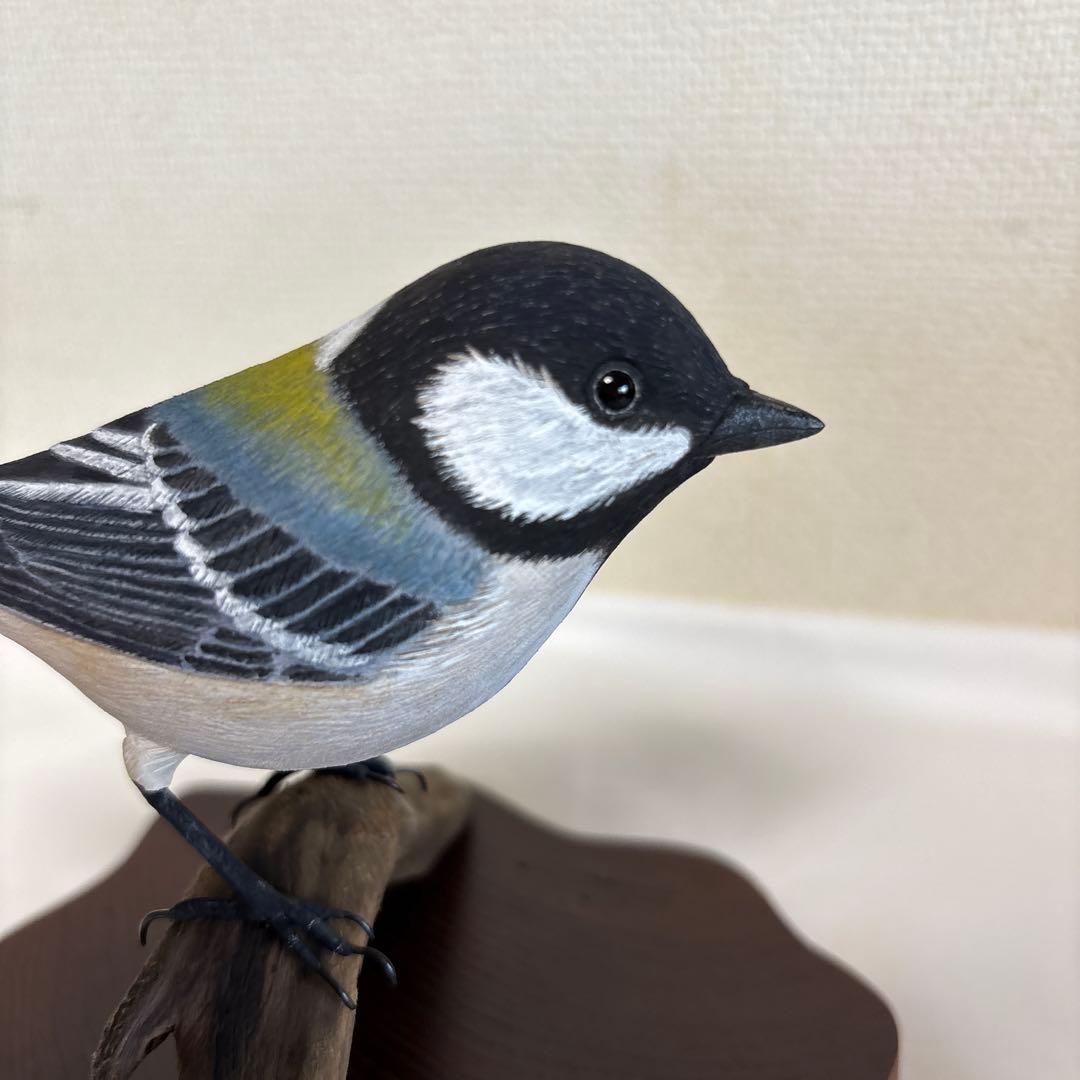 バードカービング　シジュウカラ