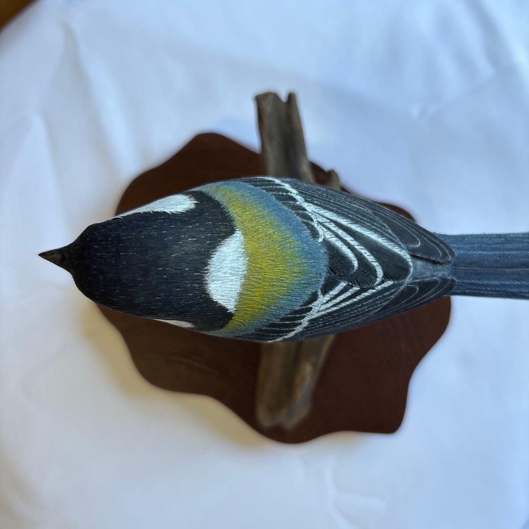 バードカービング　シジュウカラ