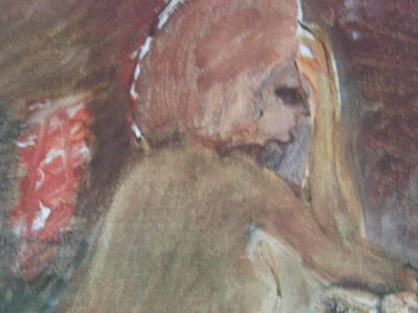 織田廣喜、【裸婦】、希少な額装用画集画、新品高級額 額装付、状態良好