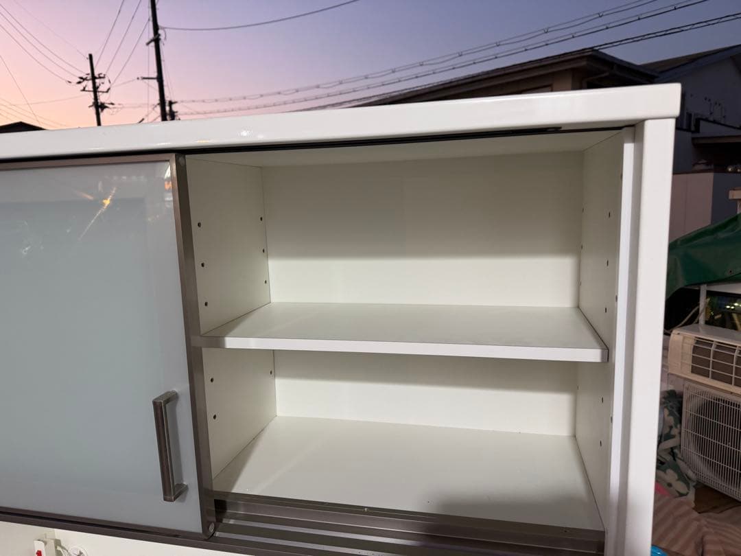 2023年製 奈良発 ニトリ 食器棚 120幅 キッチン レンジ ボード 家電