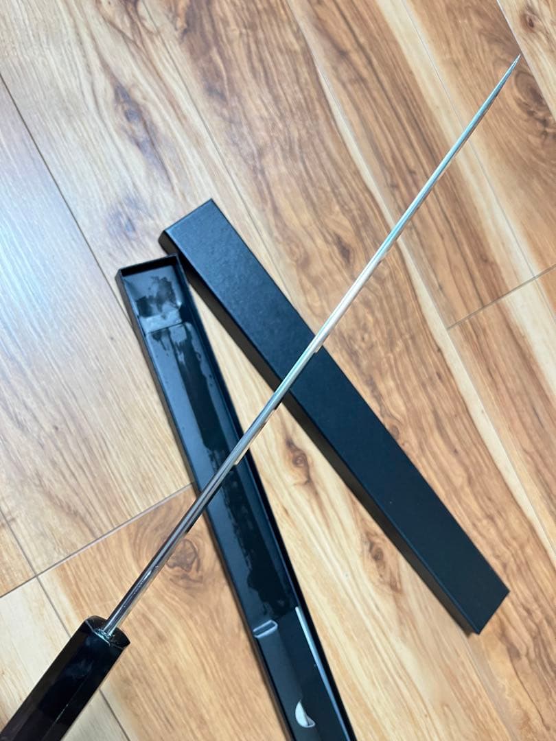 新品未使用　包丁　先丸型蛸引　切味抜群　箱付　本焼き作法