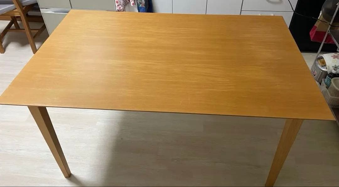 無印良品 ナチュラル木製 長方形ダイニングテーブル - メルカリ