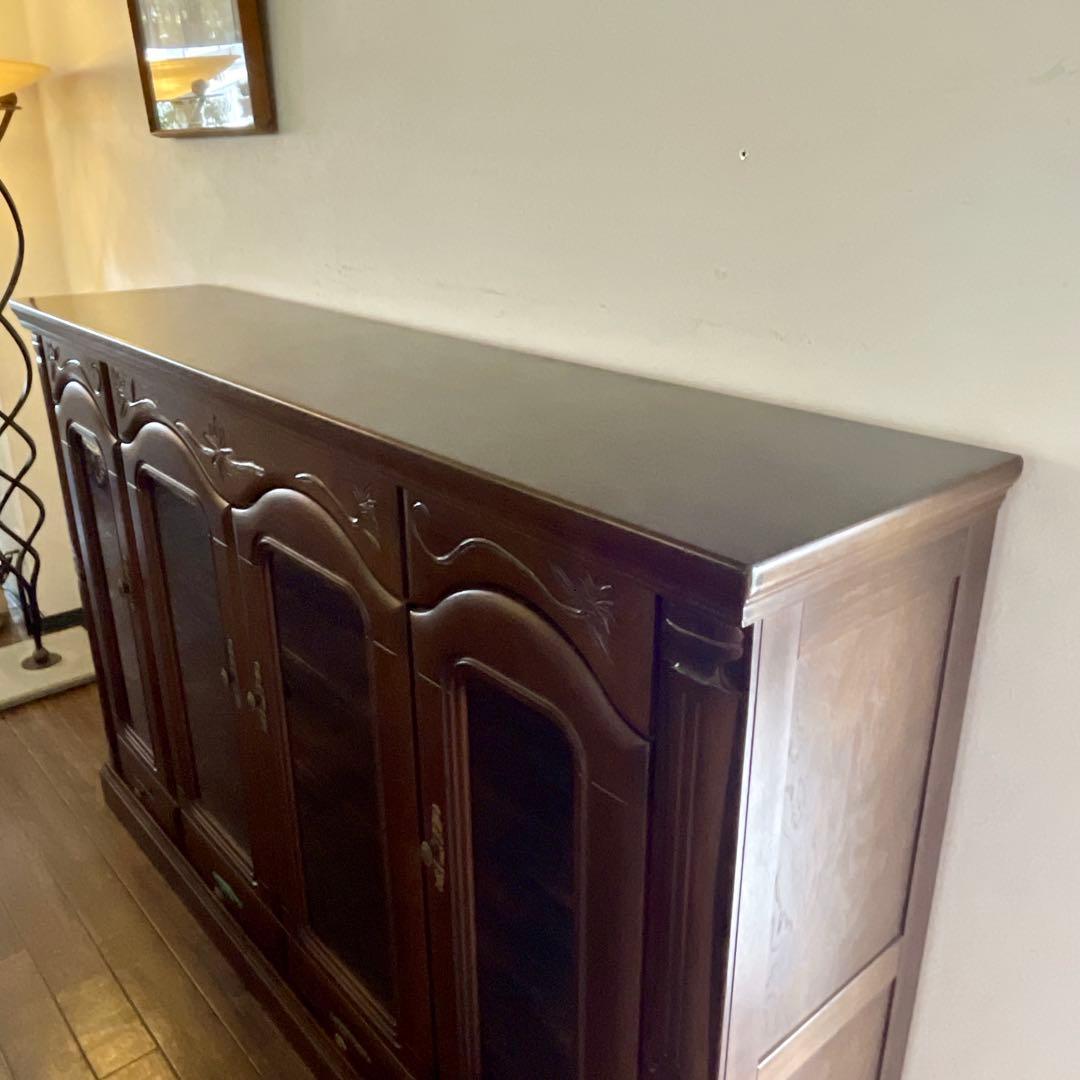 r199 高級感あふれる重厚なデザイン 和モダン熊本タンス サイドボード