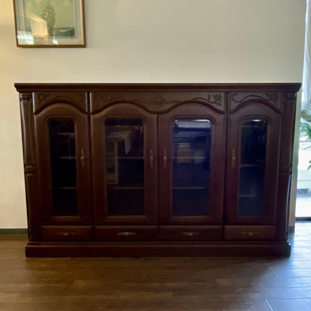 r199 高級感あふれる重厚なデザイン 和モダン熊本タンス サイドボード