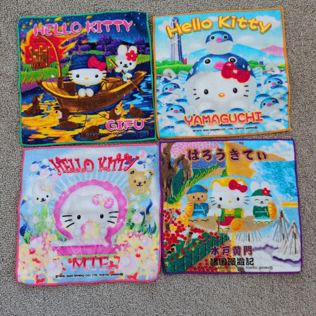 ハローキティ ご当地 プチタオル 4枚セット 約21cm - メルカリ