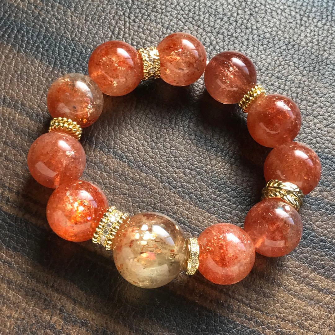 サンストーン 大玉デザイン❣️15.8cm