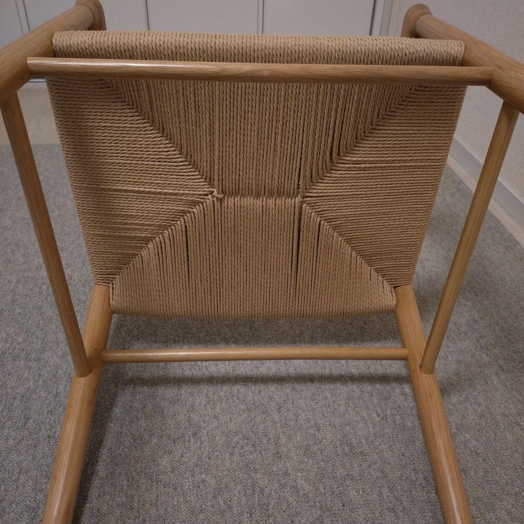 無印良品　ペーパーコードチェア　オーク