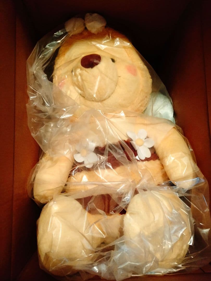 ☆新品☆プーさん 80cm ぬいぐるみ スーパービッグ ミツバチ 超特大