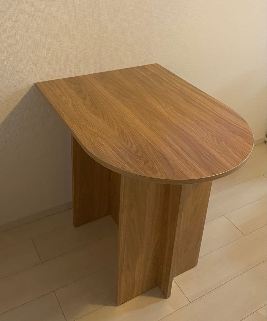 woodray】ホームカフェ 半楕円 テーブル 800 送料込 - メルカリ