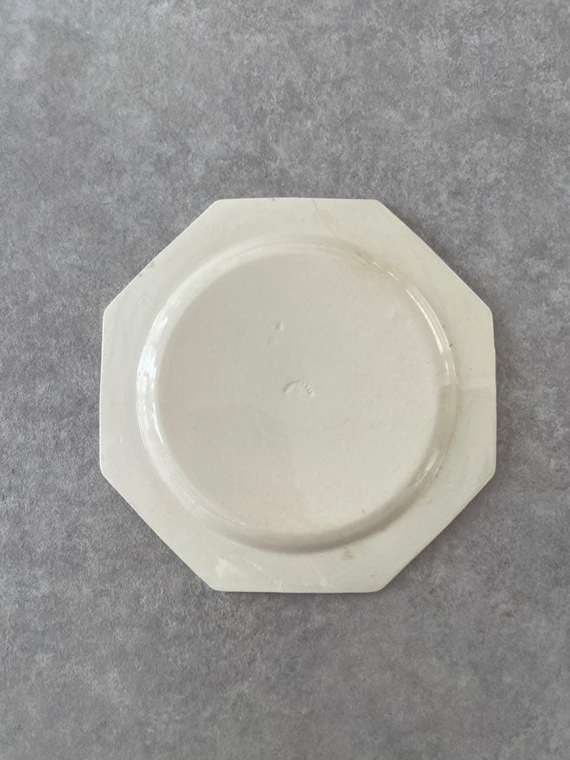 フランスアンティーク オクトゴナルプレート　クレイユモントロー 【3枚セット】