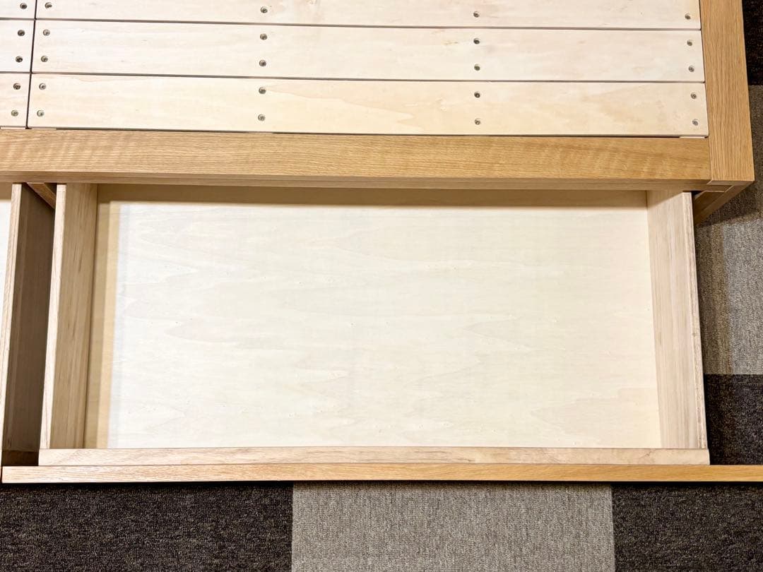 【直接引き取り・お渡し限定】無印良品　収納ベッド・セミダブル・オーク材