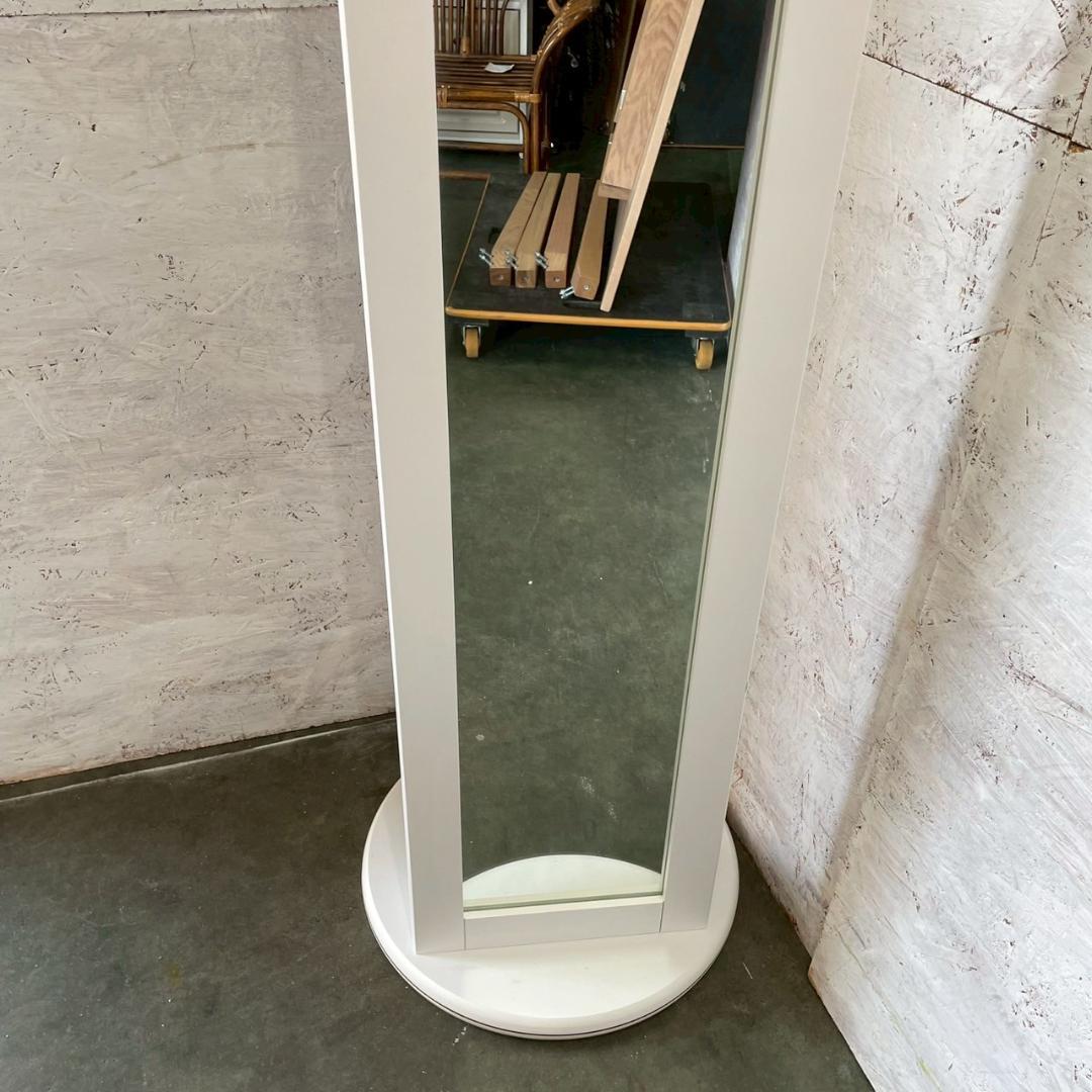 姿見 姿見鏡 全身鏡 ハンガーフック付き ホワイト J0832