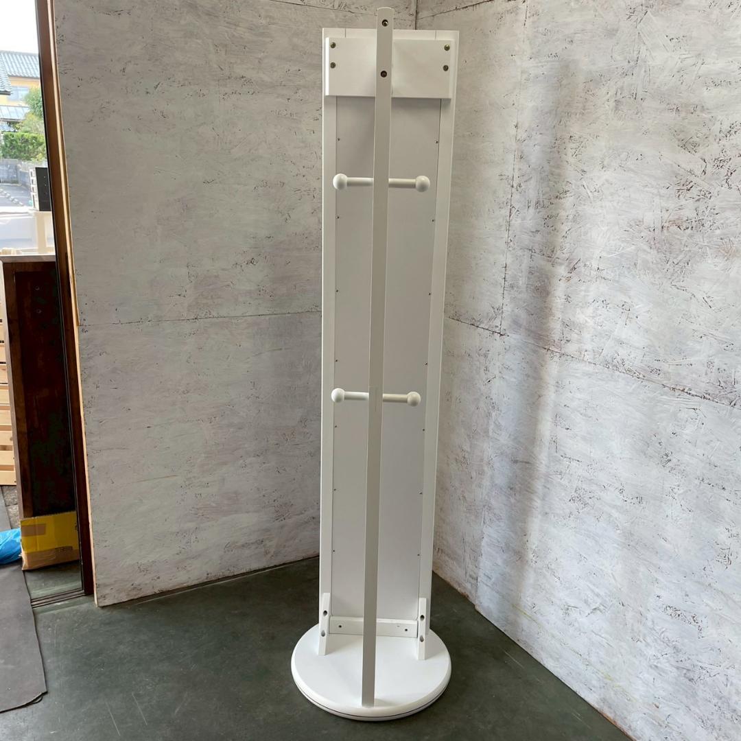 姿見 姿見鏡 全身鏡 ハンガーフック付き ホワイト J0832