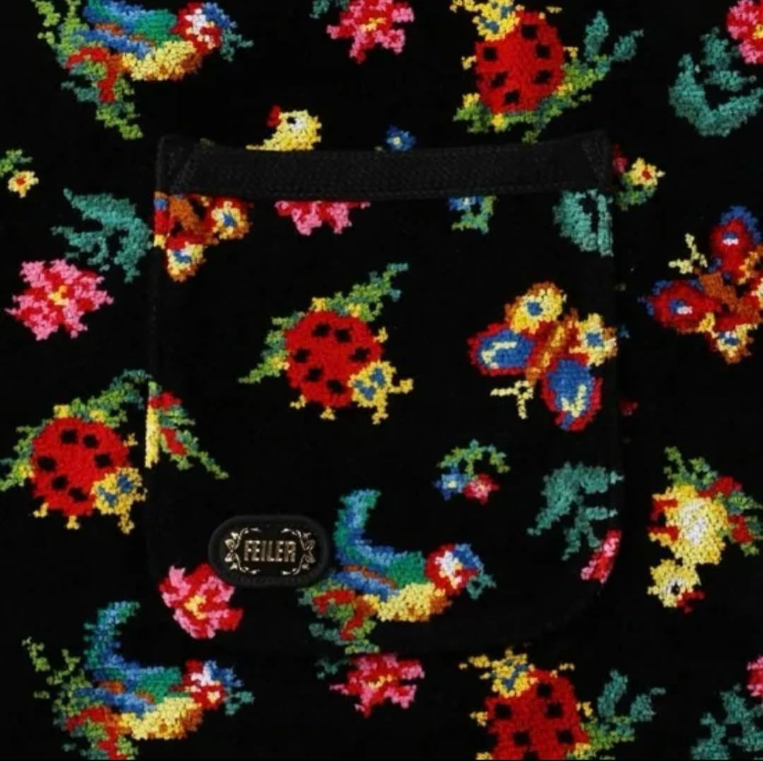 Feiler フェイラー　エプロン　ハイジ　ブラック