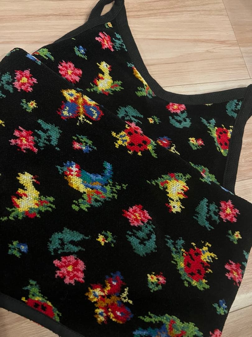 Feiler フェイラー　エプロン　ハイジ　ブラック