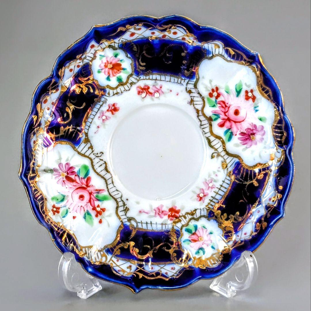 オールドニッポン デミタス 高台ペディスタル C&S 金彩 花文 - メルカリ