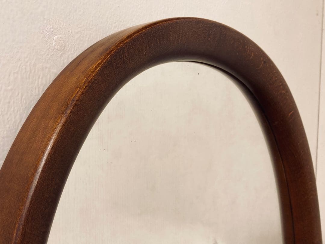 秋田木工 柳宗理 ウォールミラー 小判型 古代色 昭和レトロ ジャパニーズモダン