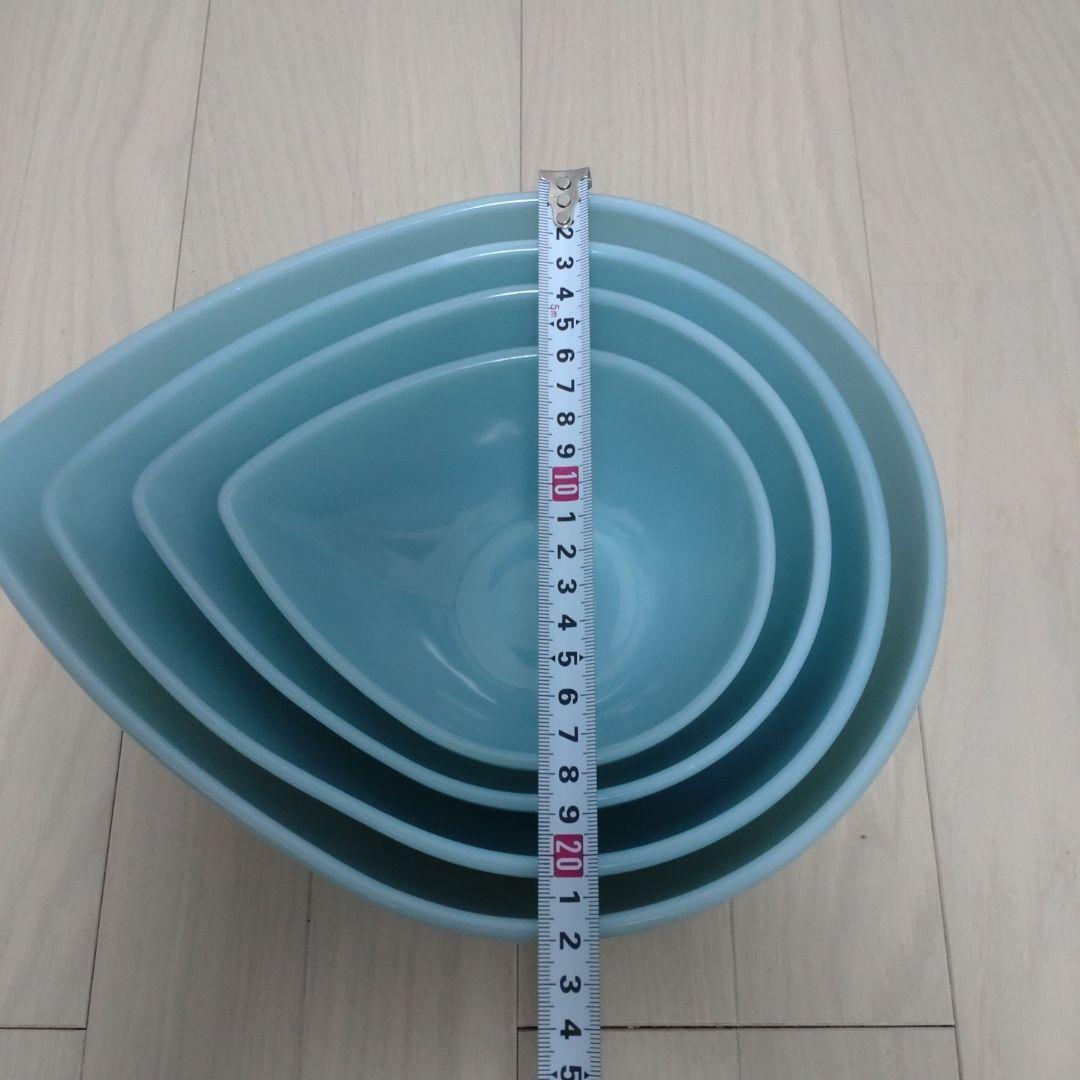 ファイヤーキング ターコイズ スウェディッシュモダンボウル 4個セット 涙型