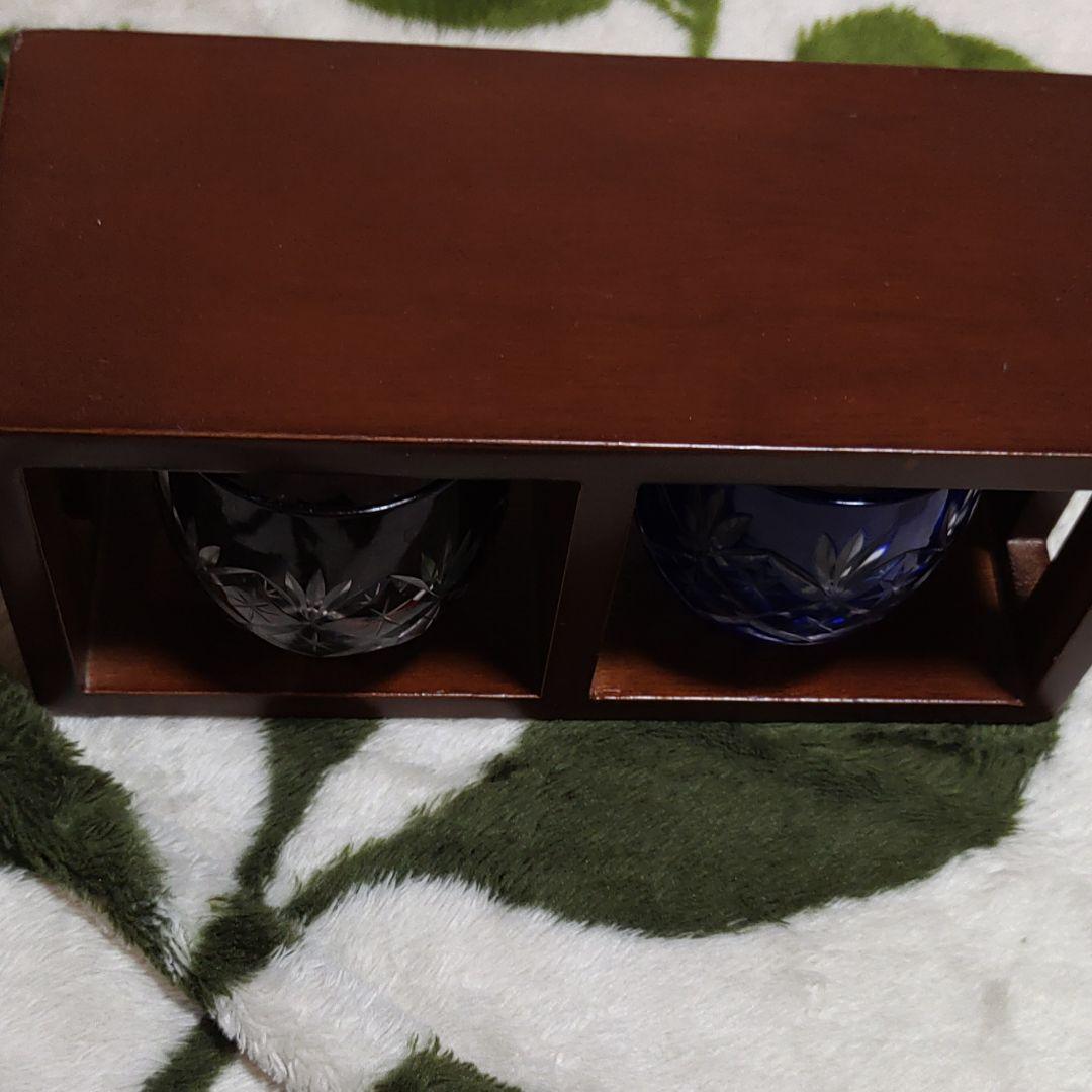 薩摩切り子　飾り台付き