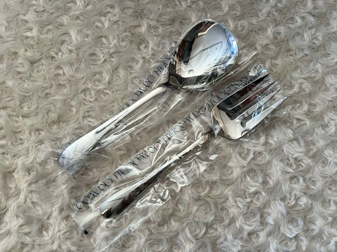 ラッキーウッド　カトラリーセット　ディナーセット〈34本セット〉※欠品※ケース