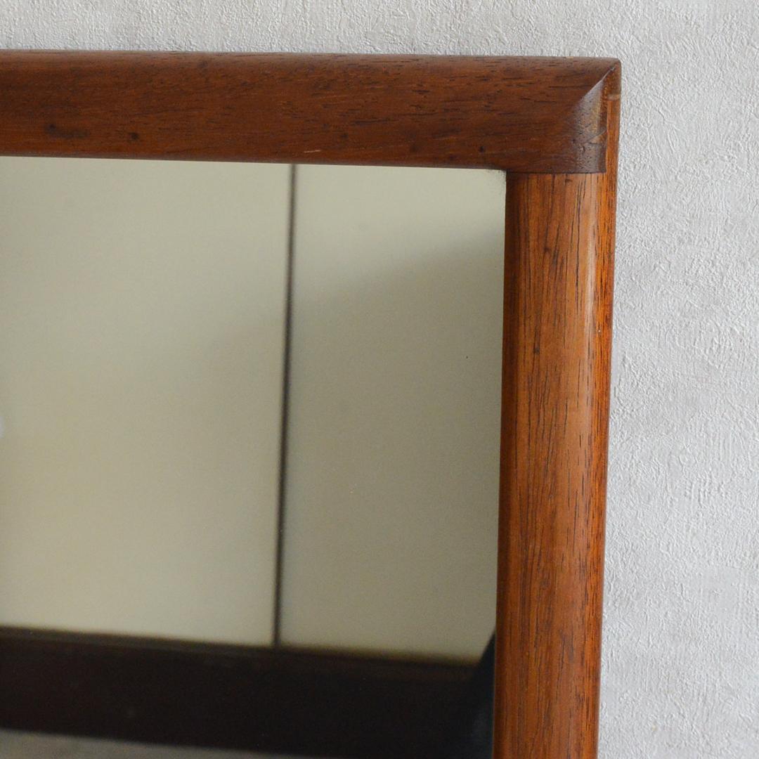 イギリス ヴィンテージ チーク ミラー 姿見 壁掛け スタンドミラー 立て掛け鏡