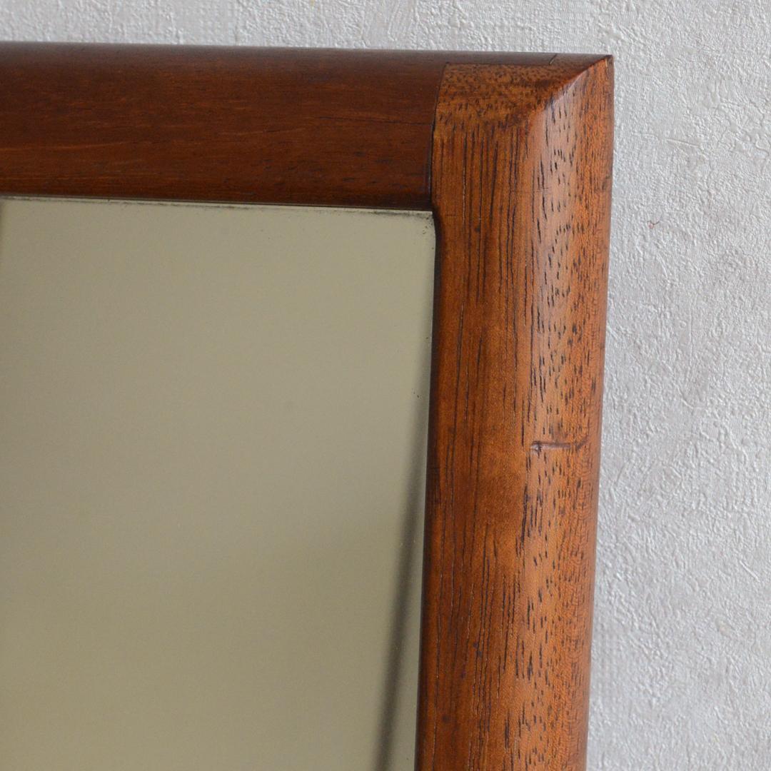 イギリス ヴィンテージ チーク ミラー 姿見 壁掛け スタンドミラー 立て掛け鏡