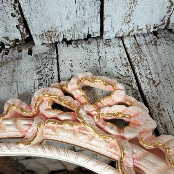 イタリア ヴィンテージ ロココ調 ウォールミラー 伊 ヨーロピアン 壁掛け鏡