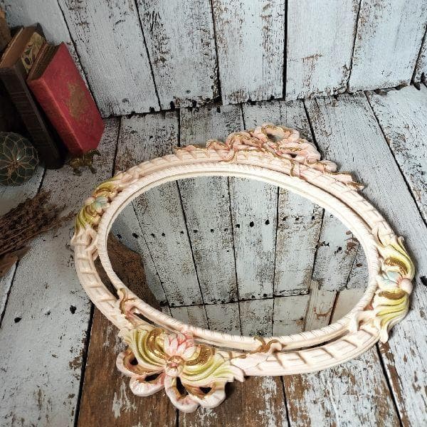 イタリア ヴィンテージ ロココ調 ウォールミラー 伊 ヨーロピアン 壁掛け鏡