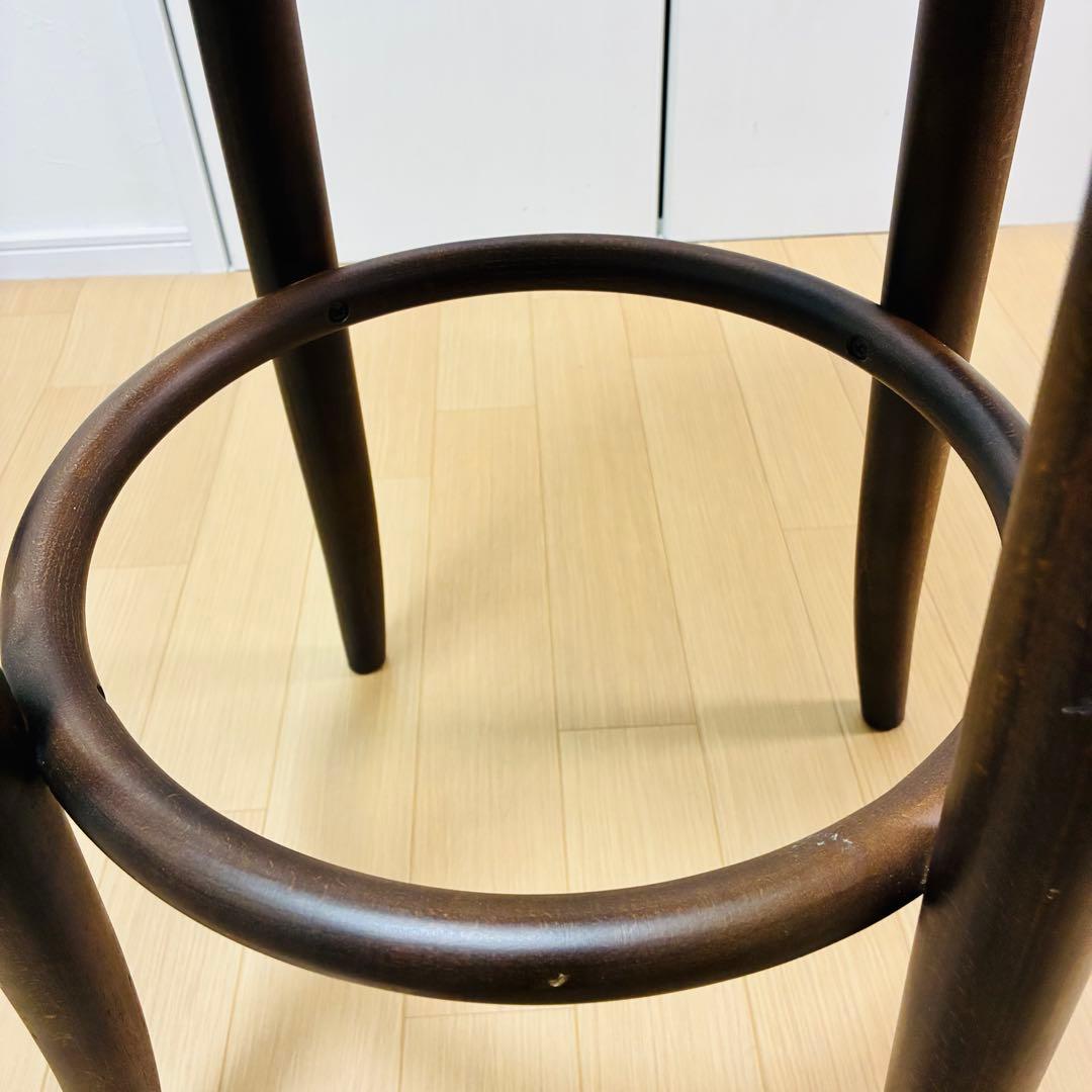 美品　最終価格　秋田木工　ベントウッド　カウンターチェア　曲げ木　ウォールナット