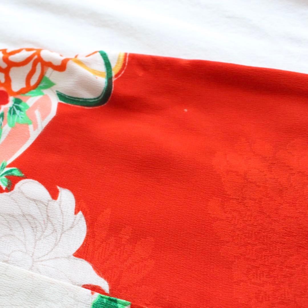 七五三 3歳 女の子 子供 アンティーク 正絹 着物 被布 セット