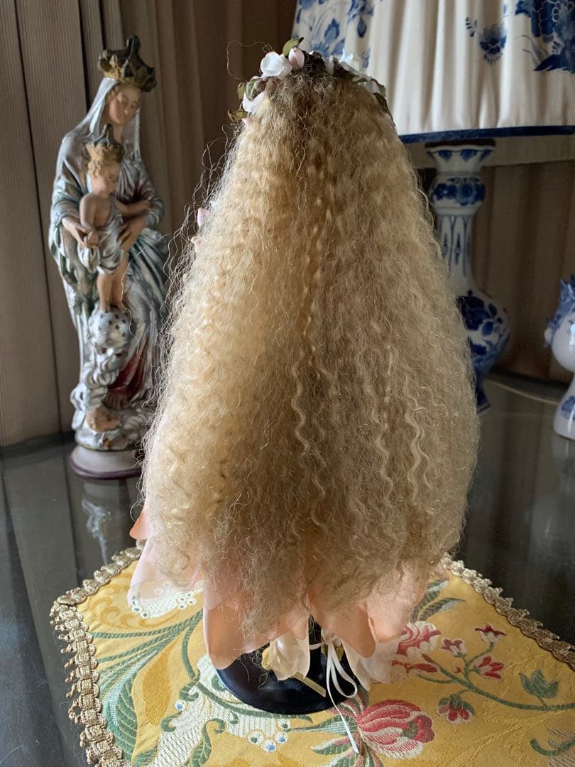 若月まり子　中型ビスクドール可愛い女の子美品！