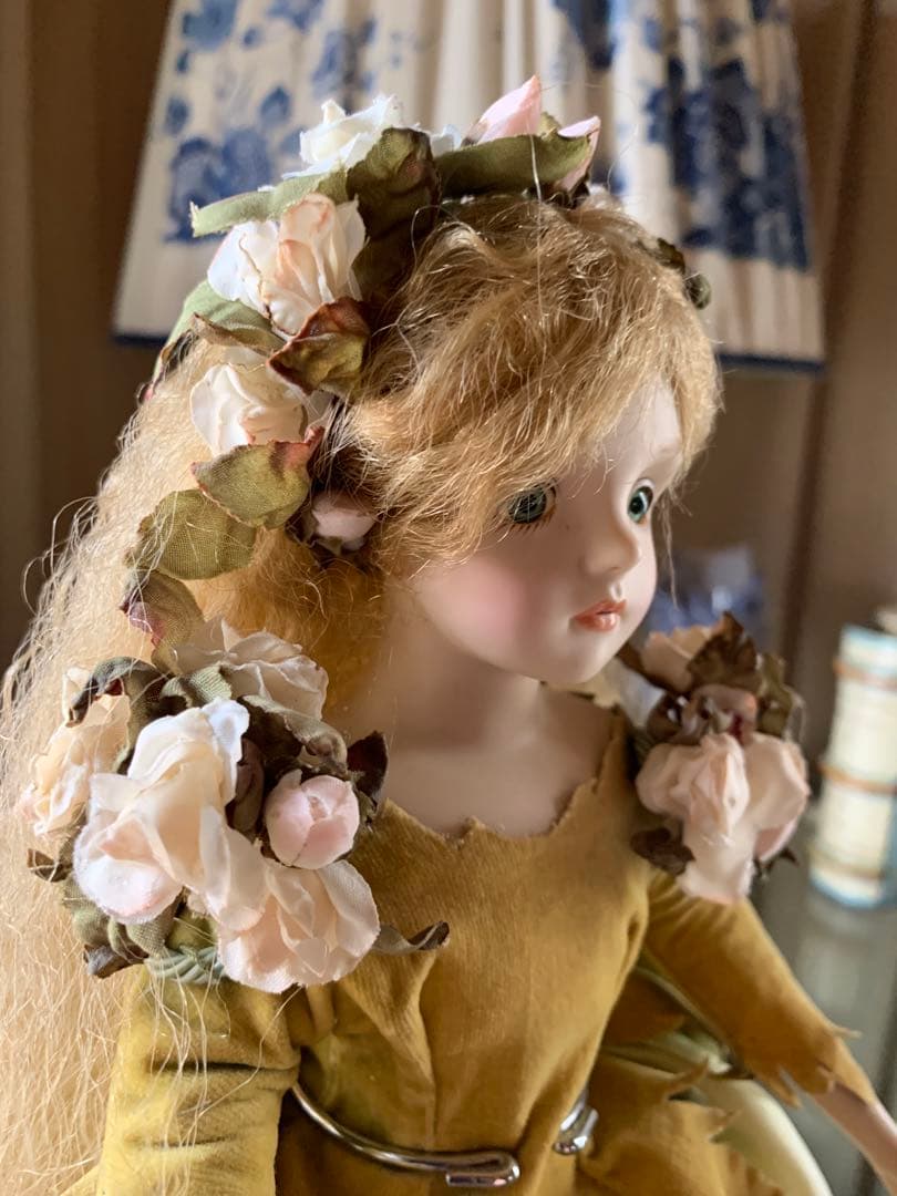 若月まり子　中型ビスクドール可愛い女の子美品！