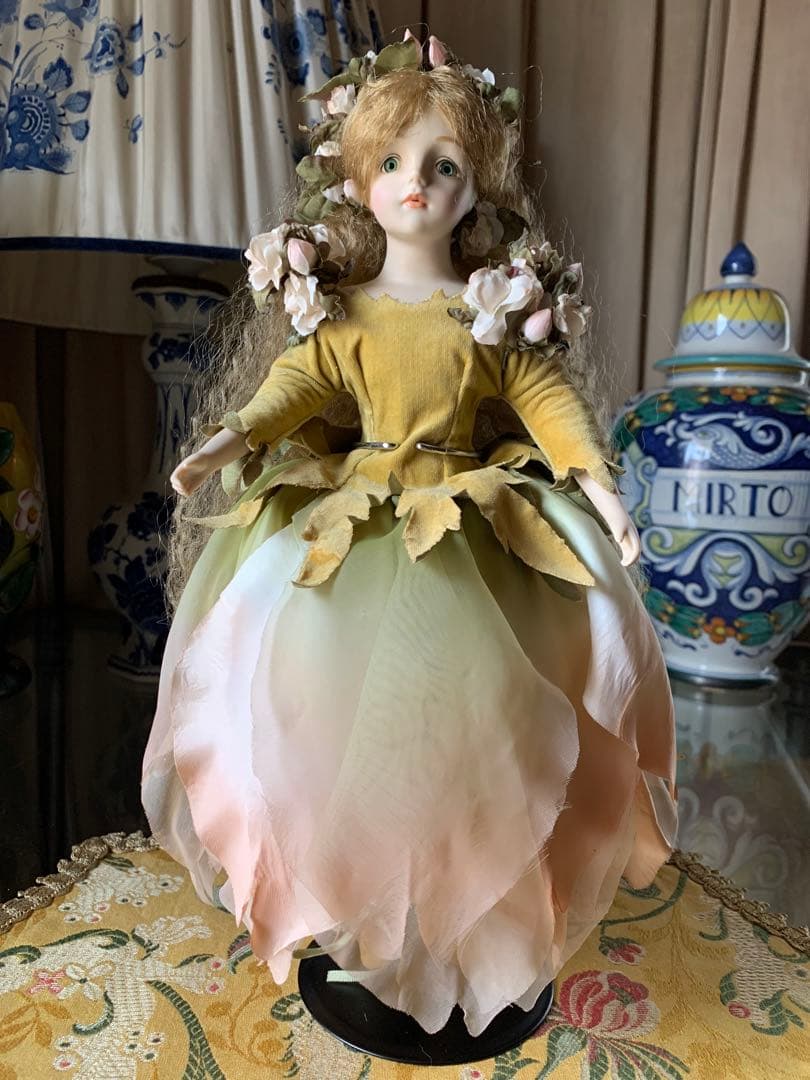 若月まり子　中型ビスクドール可愛い女の子美品！