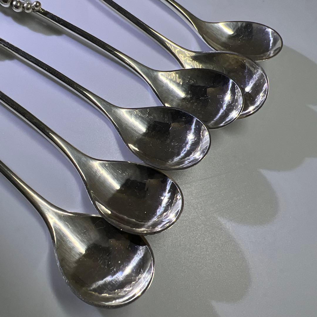 ジョージジェンセン　ブロッサムsterling925 コーヒースプーン6本　共袋
