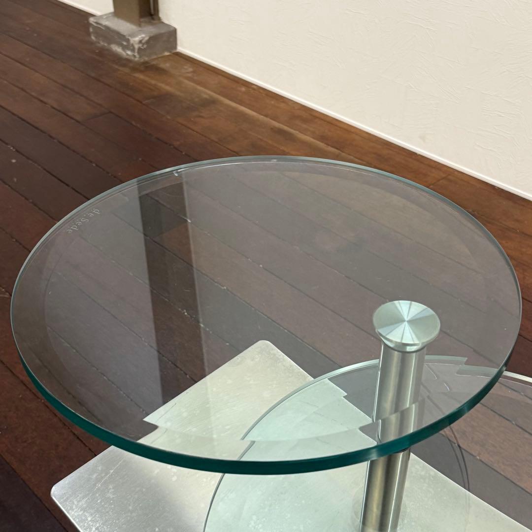 H17K76 展示品 de Sede ガラスコーヒーテーブル