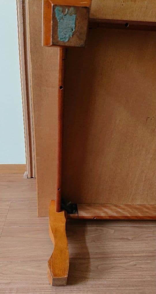 木目調 テーブル / 昭和レトロ   ちゃぶ台   茶色   引き取り1650円